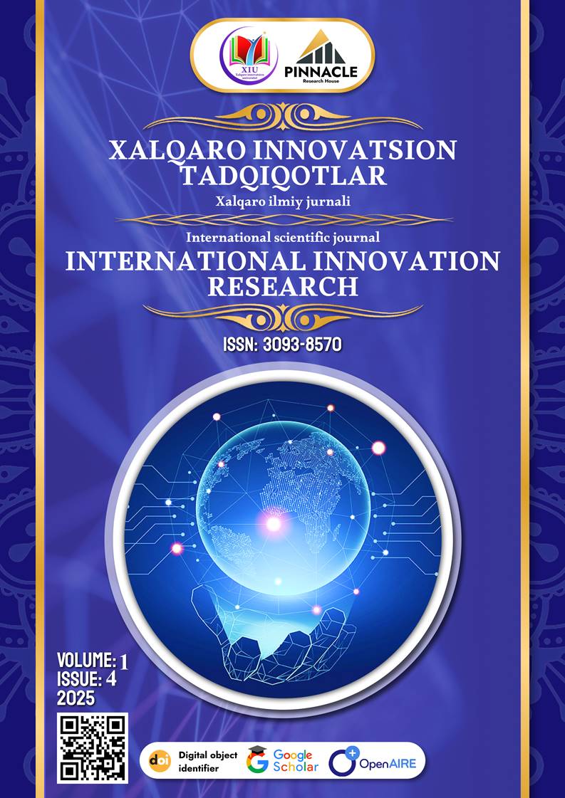 					View Vol. 1 No. 4 (2025): INTERNATIONAL INNOVATION RESEARCH
				